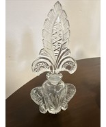 Art Deco  Glass Perfume Bottle with Stopper - $12.78