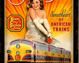 Southern Belle Pin-Up Railroad Metal Sign - $39.55