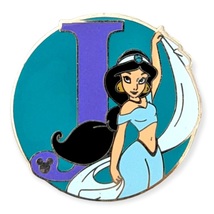 Aladdin Disney Pin: Jasmine &quot;J&quot; Monogram, Alphabet Letter - £10.10 GBP
