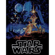 DIY Disney Star Wars Luke & Princess Leia Darth Vador Cross Stitch Kit 35380 - $32.95
