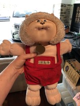Cabbage Patch Vintage Koosas Animal Cat Lion Dog Ted Overalls Outfit - $9.99