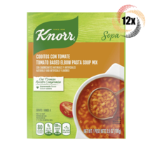 12x Pack Knorr Tomato Based Elbow Pasta Soup Mix | 3.5oz | Coditos Con T... - $35.34