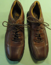 Rockport XCS APM74848 Brown Leather Lace Up Casual Comfort Shoes 9.5W - $31.67