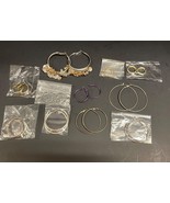 11 Sets of Vintage to Modern Hoop Earrings Pierced Ears - $15.25 CAD