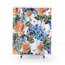 Roses Buds Lavender Stylish Design 71&quot; x 74&quot; Elegant Waterproof Shower Curtain f - £57.13 GBP