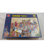 Jumbo 1000 pc The Wedding by Jan van Haasteren 1998 Jigsaw Puzzle RARE c... - $24.74