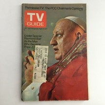 TV Guide Magazine April 21 1973 Raymond Burr as Pope John XXIII L.A. Edition - £8.97 GBP