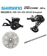Shimano DEORE 12S M6100 4pcs GroupSet  Derailleur Chain Cassette Right S... - $2,372.36 MXN