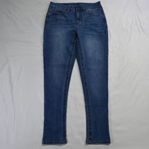 Seven7 8 Tummyless High Rise Skinny Medium Wash Stretch Denim Womens Jeans - £13.27 GBP