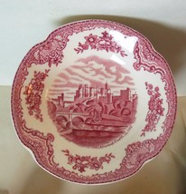 Johnson Bros Old Britain Castles Pink Crown Made In England Berry Bowl - $11.88