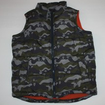 Old Navy Boy&#39;s Scull Printed Camo Warmest Puffer Vest size S 6 7 - $16.99