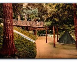 Vialetto E Piede Ponte Città Park Portland O Oregon Unp DB Cartolina W16 - $3.03
