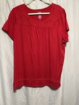 Croft &amp; Barrow Shirt Red Women’s 1X - $15.00