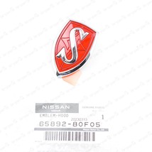 New Genuine Nissan S14 240SX JDM Silvia Red S Hood Emblem Badge 65892-80F05 - £40.15 GBP