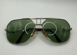 Alain Delon Green Glasses Sunglasses France Sirius 593 Gold Vintage 1980s - $79.19