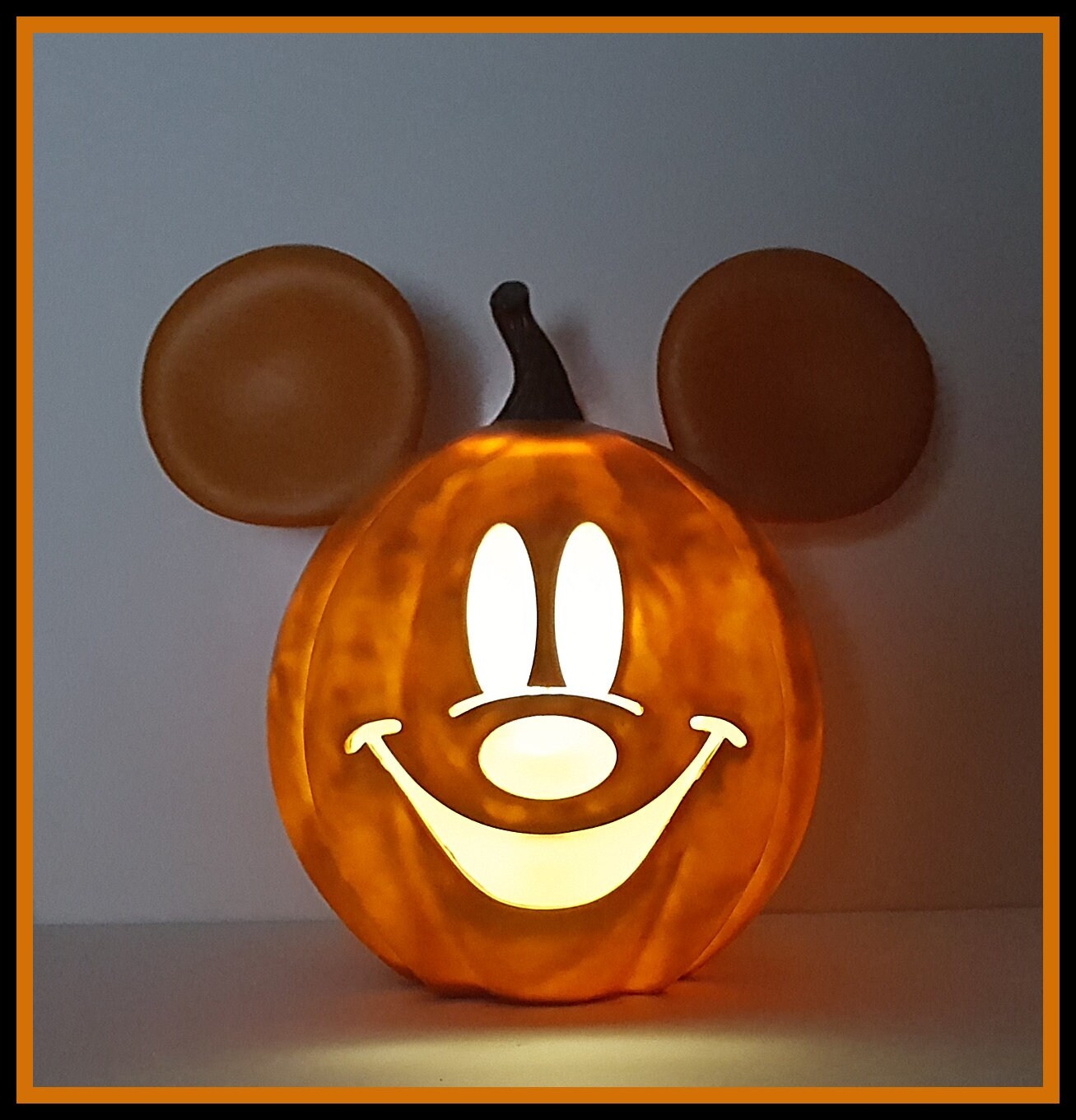 NEW RARE Pottery Barn Kids Disney Mickey Mouse Pumpkin Luminary 17" w x 12" d x  - $179.99