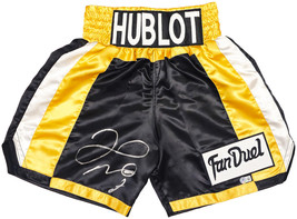 Floyd Mayweather Jr Signed Black Hublot Boxing Trunks BAS ITP - £304.46 GBP