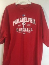 Philadelphia Phillies Adult Ac Classic Majestic Authentic Tee Shirt New Large - £13.10 GBP