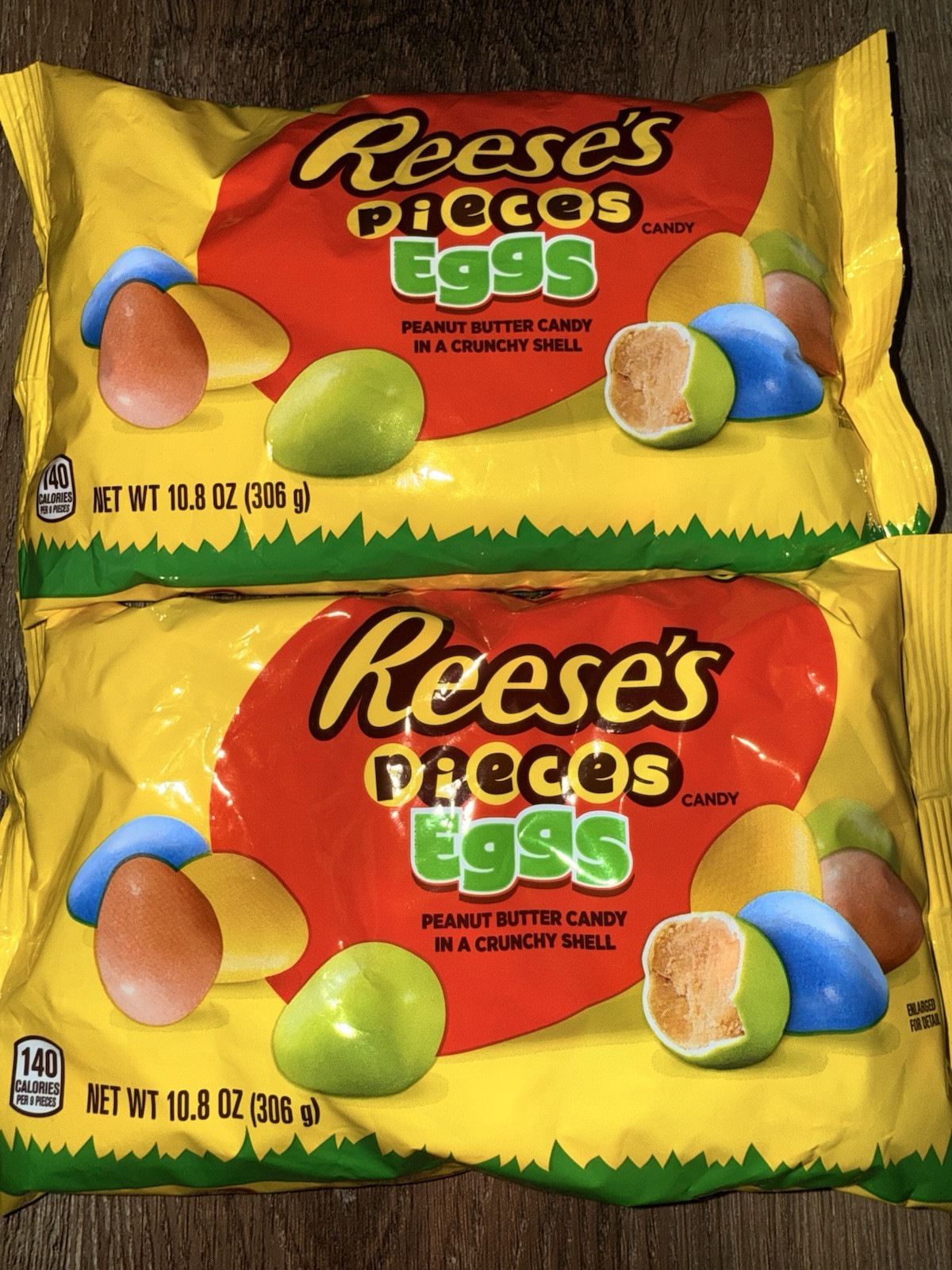 Reeses Pieces ~ Eggs Easter Peanut Butter 10.8 oz, Expires 4/2026 ~ 2 Bags - £20.13 GBP