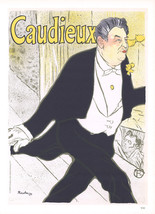 HENRI DE TOULOUSE-LAUTREC Caudieux 14.5&quot; x 10.5&quot; Lithograph 1966 Art Nou... - $163.35