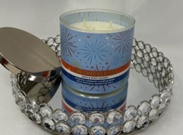 Bath &amp; Body Works Firecracker Pop Scented Luminary -3 Wick Candle 14.5oz New - £29.25 GBP