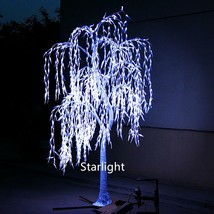 7ft White LED Christmas Tree with Simulation Natural Trunk Willow Tree Light - £598.96 GBP
