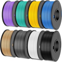 SUNLU 250g PLA Filament 1.75mm Bundle, 3D Printer Filament, Dimensional Accuracy - £45.81 GBP