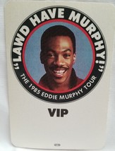 EDDIE MURPHY - VINTAGE ORIGINAL 1985 TOUR CONCERT CLOTH BACKSTAGE PASS *... - £10.22 GBP