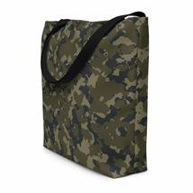 Camouflage Design Abstract Army Green Military Olive Drab Style Beach Bag - £34.54 GBP