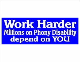 Trump 2025 Sticker - Work Harder Million of Phonies Bumper Sticker or Ma... - €4,26 EUR+