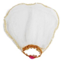 90s Grand Champion Horse Arabian Rider Veil Headpiece Pink Rhinestone Mi... - $12.99