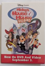 Disney Mickey&#39;s House of Mouse Villains on DVD Pinback Button - $6.95