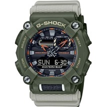 Casio  G-Shock Men&#39;s Analog-Digital Resin Army Green/Tan Watch GA900HC-3A - £119.51 GBP