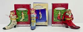 Lot of 3 Hallmark Ornaments - Fashion Afoot Collector&#39;s Series - 2000,2001,2002 - £15.21 GBP