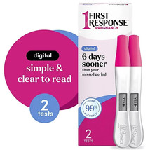 First 1 Response Digital Pregnancy Tests  - 2 Total Tests ~ Exp 2026+ - $15.83