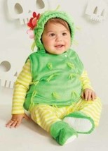 Girls Cactus Plush Vest Shirt Pants Booties 5 Pc Halloween Costume-sz 6/... - £13.39 GBP