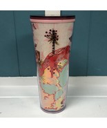 Starbucks Tumbler Fox Rose Flower Pink Fall Winter 2022 *missing mushroo... - $1,432.53 MXN