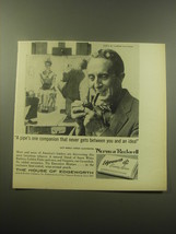 1959 Edgeworth Tobacco Advertisement - Norman Rockwell - A pipe&#39;s one companion - £11.93 GBP