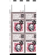 U S Stamps - World Stamp Expo Plate Block 25 cent stamps 1989 - £2.40 GBP