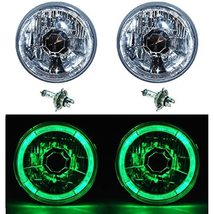 Octane Lighting 5 3/4 Inch Green LED Halo Halogen Light Bulb Headlight A... - $74.20