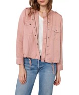 Rails Collins Utility Jacket Women LARGE Rose Dust Garment Dyed Tencel Linen - $39.99