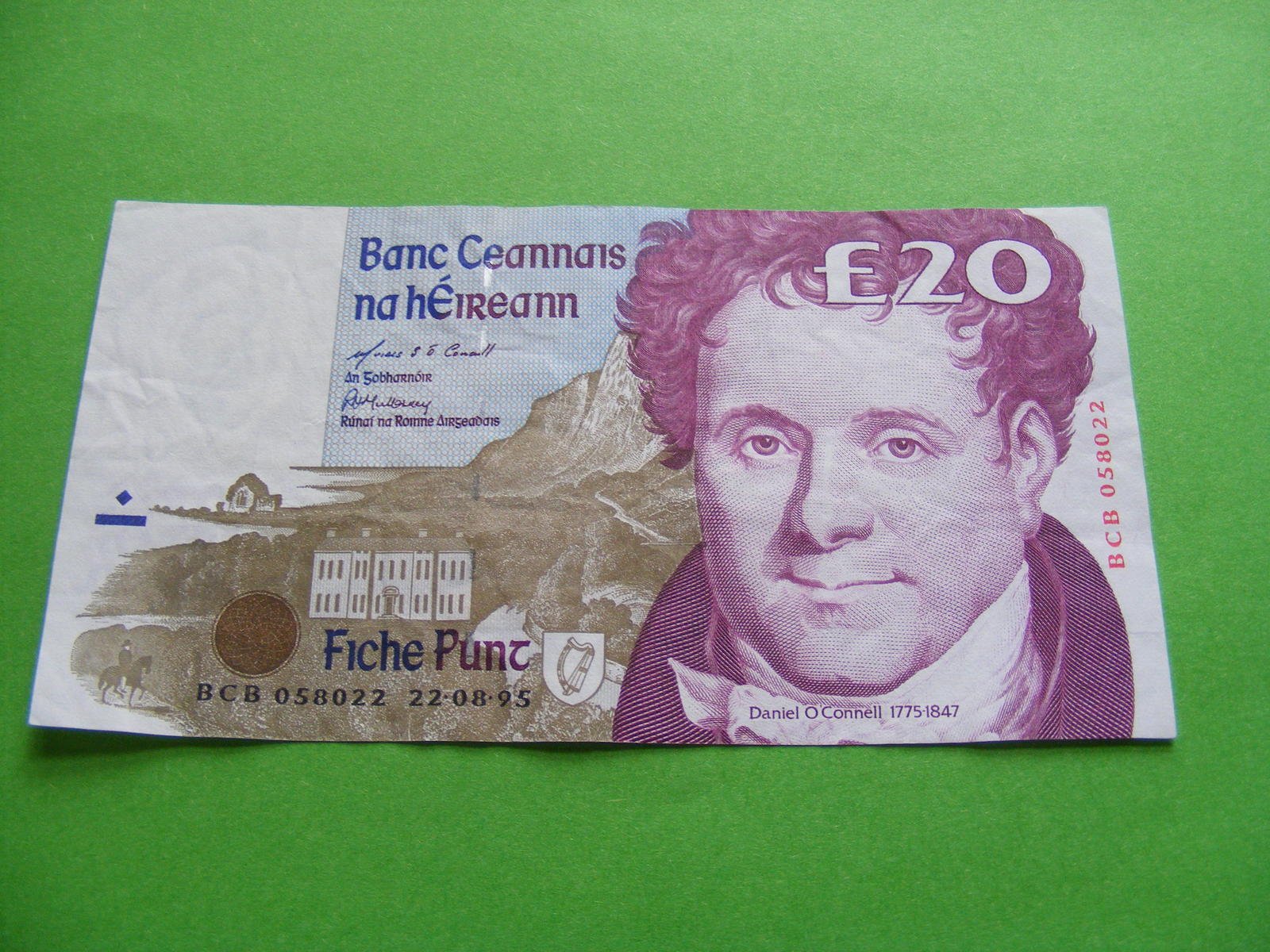 1995 Irish Twenty Pound £20 Banknote Ireland Daniel O'Connell C Series - $49.99