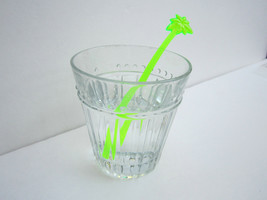Bright Green Neon Palm Trees Luau Party Swizzle Plastic Stirrers 20 Ct Brand New - £6.36 GBP