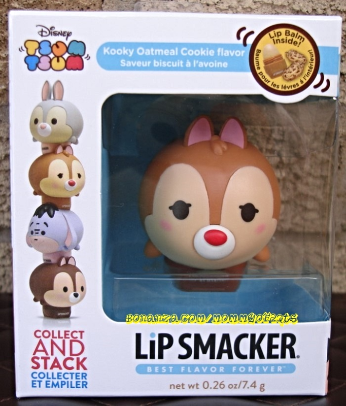 Dale Lip Smacker Tsum Tsum Stackable Lip Balm Kooky Oatmeal Cookie Rescue Ranger - $9.50