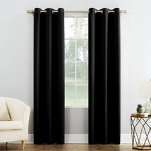 Mainstays Blackout ONE Curtain Panel--Rich Black--40" x 84" - $8.99