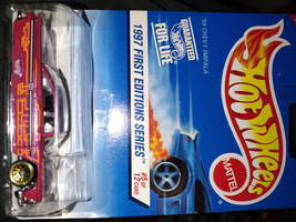 Hot Wheels 1997 First Editions &#39;59 Chevy Impala # 517 gold wired wheels - £5.06 GBP