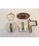 Vintage Metal Cookie Cutters /Set Of 5 - €5,88 EUR