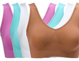 Rhonda Shear 4‑Pack Original Ahh Bras S (CH/P) Sienna, White, Magenta, C... - $41.83 CAD