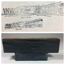 Letterpress printing block Inwood Hardware Dallas Texas Advertising - $157.63 MXN