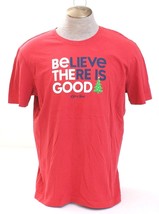 Life is Good Faded Red Be The Good Short Sleeve Christmas T-Shirt Men&#39;s XL NWT - £39.10 GBP